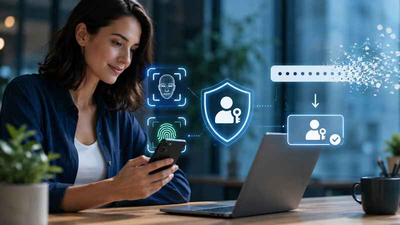 Connexion sécurisée par biométrie et passkey
